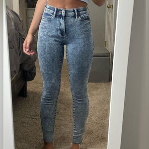 PacSun Women’s High Rise Jeggings Acid Wash Skinny Size 22